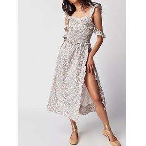 For Love & Lemons x Free People Amalfi Floral Midi Dress